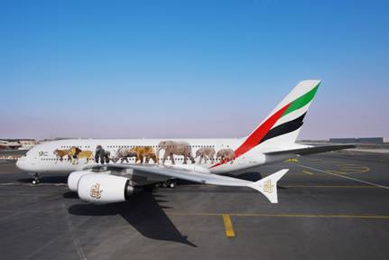 Emirates Animal livery aircraft