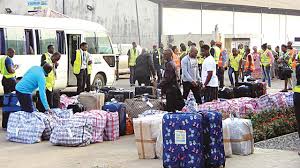 Some of the deported Nigerians from the US