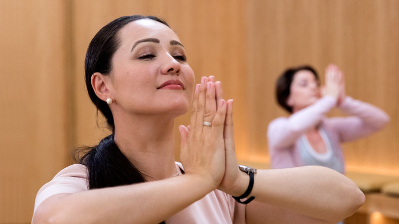 Qantas Passengers Exercise during flight